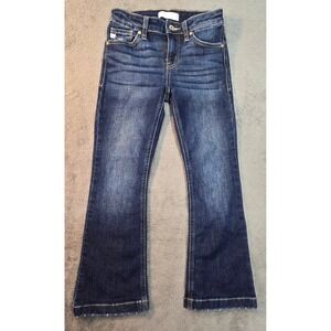 KanCan Youth Girls Dark Wash Flare Jeans Adjustable Waist Size 10